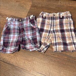 18m Boys Plaid Shorts